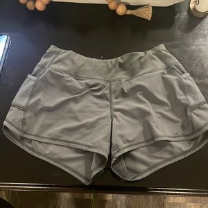 Gray athletic shorts